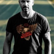 Harley Eagle with Bar n Shield